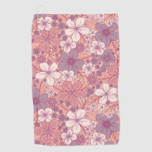 Floral rosa y morada pastel