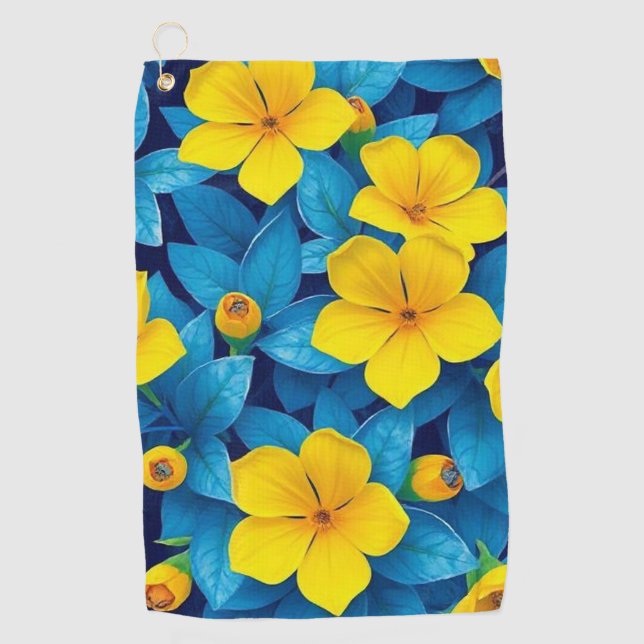 Toalla De Golf Flores amarillas - Mediterráneo (Anverso)
