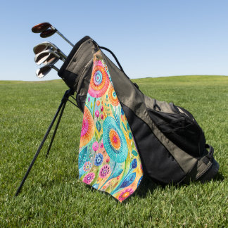 Toalla De Golf Flores Caprichosas
