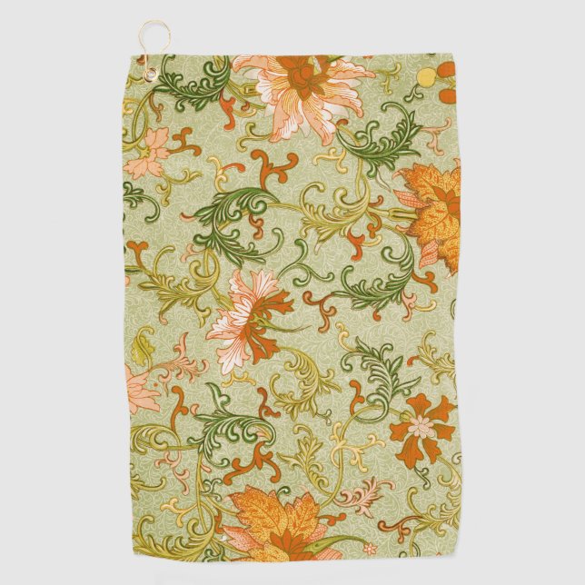 Toalla De Golf Flores de adorno chino Jones (Anverso)
