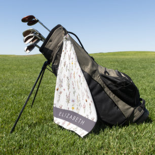 Toalla De Golf Flores de colores, flores silvestres, vegetación,