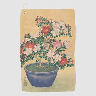 Toalla De Golf Flores de cosecha Azalea pintura japonesa