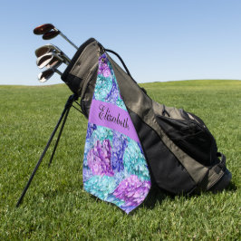 Toalla De Golf Flores de hidrangea magníficas, personalizables