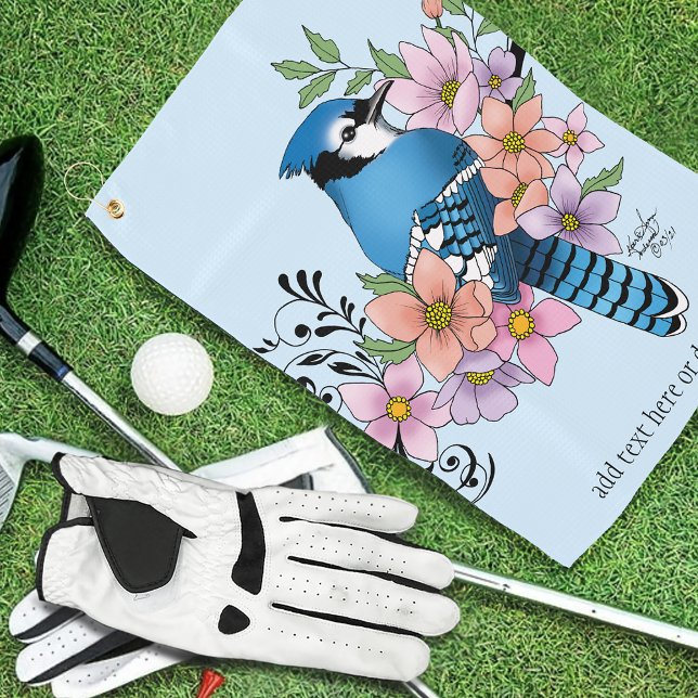 Toalla De Golf Flores de la Primavera de Jay Azul (Subido por el creador)