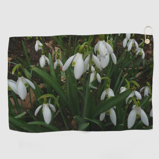 Toalla De Golf Flores de Primavera Blanca (Galanthus) (Horizontal)