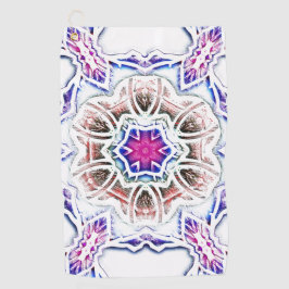 Toalla De Golf Flores en textura de yeso, sombra suave sobre blan