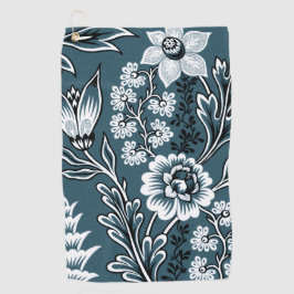 Toalla De Golf Flores Fantásticas (Slate Teal) Arte Fino