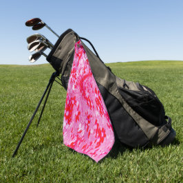 Toalla De Golf Flores Rojas Bonitas