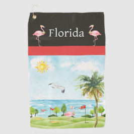 Toalla De Golf Florida Flamingo Golf Towell