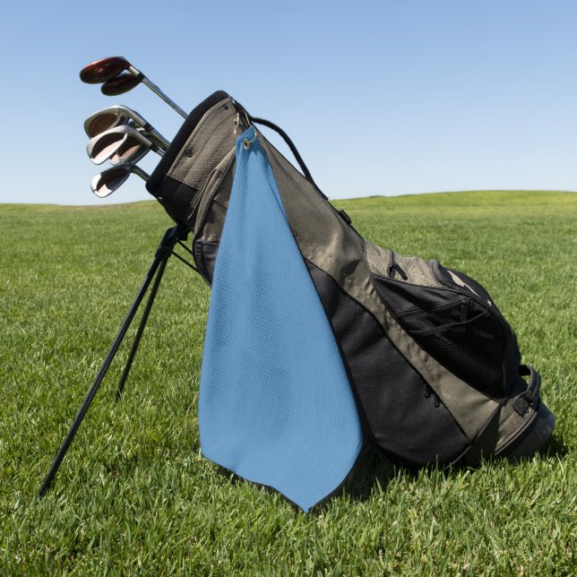 Toalla De Golf Fondo azul liso y tranquilo con textura (Verde)