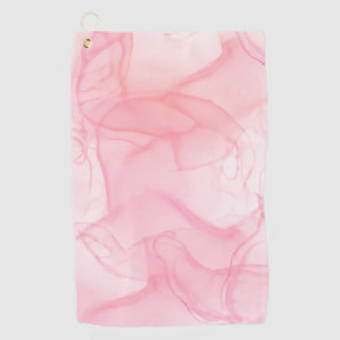 Toalla De Golf Fondo de mármol rosa, fondo de arte fluido