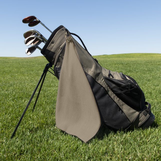 Toalla De Golf Fondo marrón texturizado calmado y simple (Verde)