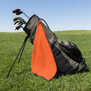 Toalla De Golf Fondo naranja texturizado tranquilo y simple