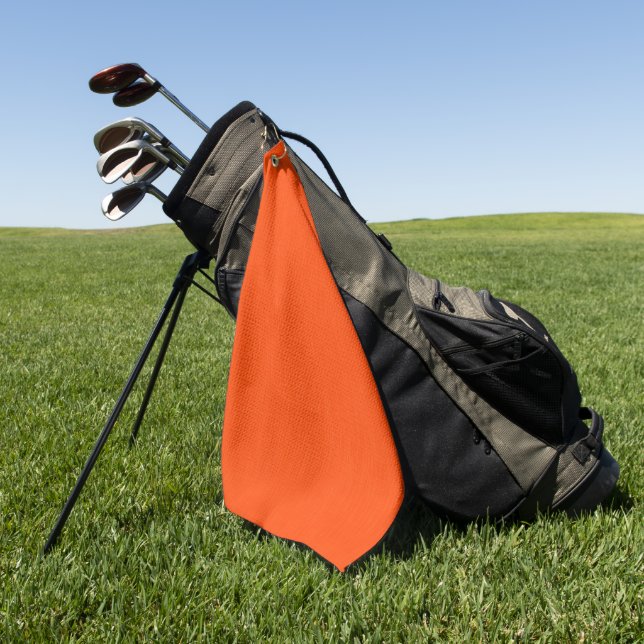 Toalla De Golf Fondo naranja texturizado tranquilo y simple (Verde)