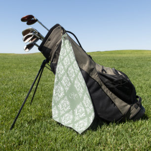 Toalla De Golf Fondo verde del sabio Personalizado del patrón de 