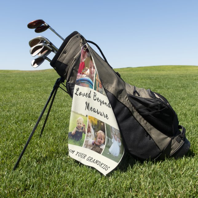 Toalla De Golf For Grandpa & Grandma – Loved Beyond Measure (Verde)