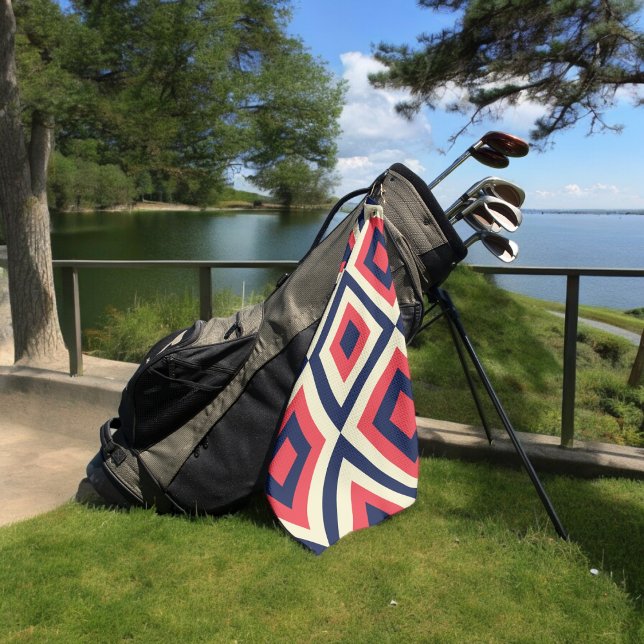 Toalla De Golf formas geo-diagonales (Golf Towel)