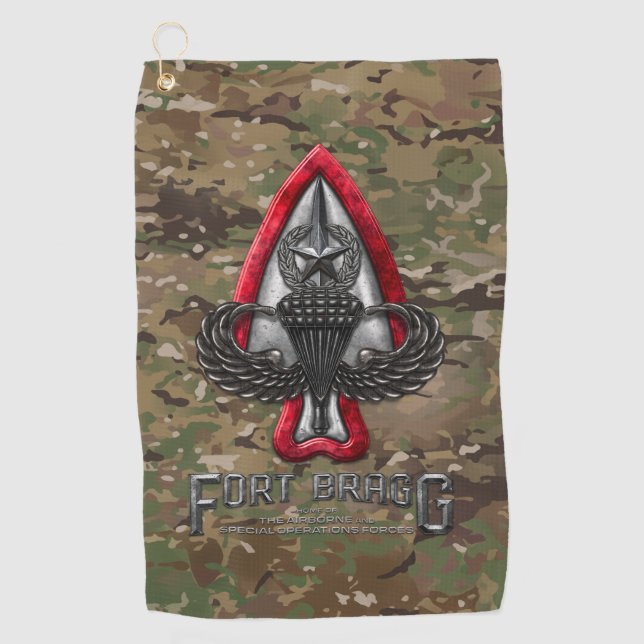 Toalla De Golf Fort Bragg Camo (Anverso)