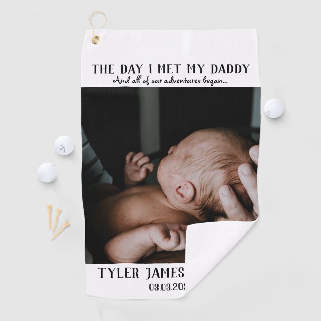 Toalla De Golf Foto del Día del Primer Padre (In situ)