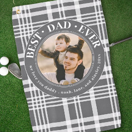 Toalla De Golf Foto del Personalizado del Día del Mejor Padre Nun