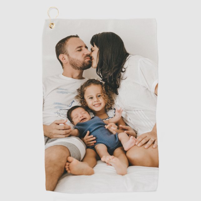 Toalla De Golf Foto personalizada (Anverso)