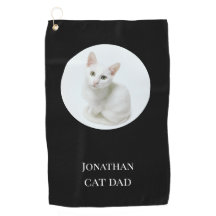 Foto personalizada de padre negro de gato moderno