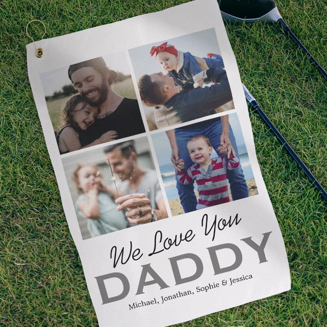 Toalla De Golf Foto personalizada de papá (Subido por el creador)