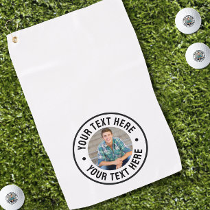 Toalla De Golf Foto y texto personalizados