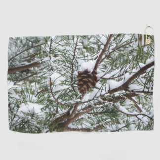 Toalla De Golf Fotografía de la naturaleza del invierno de Snowy