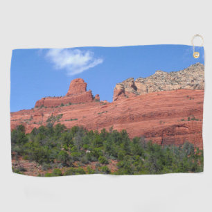 Toalla De Golf Fotografía de Steamboat Rock en Sedona Arizona