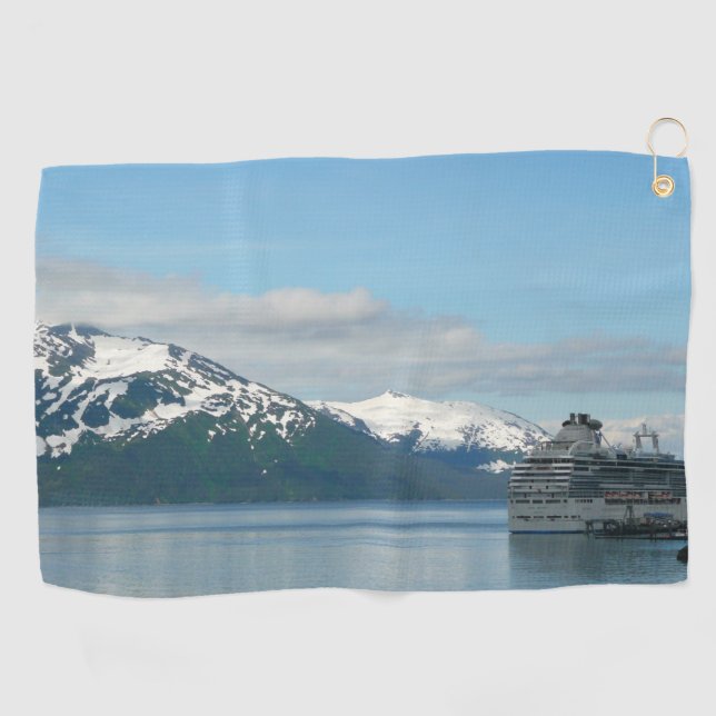 Toalla De Golf Fotografía de viajes de crucero en Alaska (Horizontal)