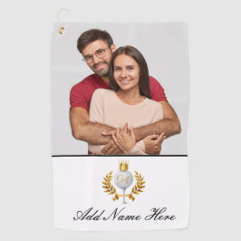 Toalla de golf fotográfica personalizada