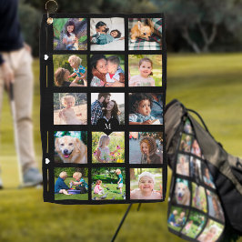 Toalla De Golf Fotomontaje simple imagen personalizada con monogr