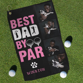 Toalla De Golf Fotos personalizadas de perro Collage Mejor Papá p