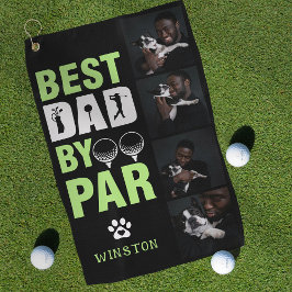 Toalla De Golf Fotos personalizadas de perro Collage Mejor Papá p