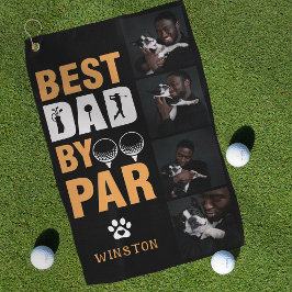 Toalla De Golf Fotos personalizadas de perro Collage Mejor Papá p