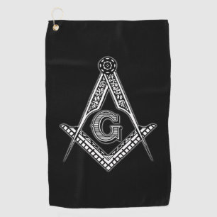 Toalla De Golf Freemason (negro)