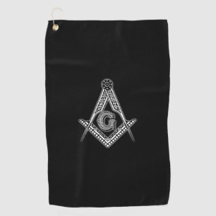 Toalla De Golf Freemason (negro)