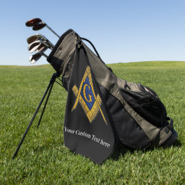 Toalla De Golf Freemason Square y Compass Masonic Gift Golfer