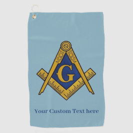 Toalla De Golf Freemason Square y Compass Masonic Gift Golfer