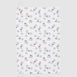 Toalla De Golf Frenchie y Daisies