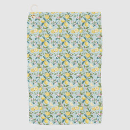 Toalla De Golf Fresh Lemon Floral Botanical Pattern 