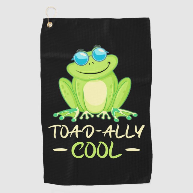 Toalla De Golf Frog Toadally Guay (Anverso)