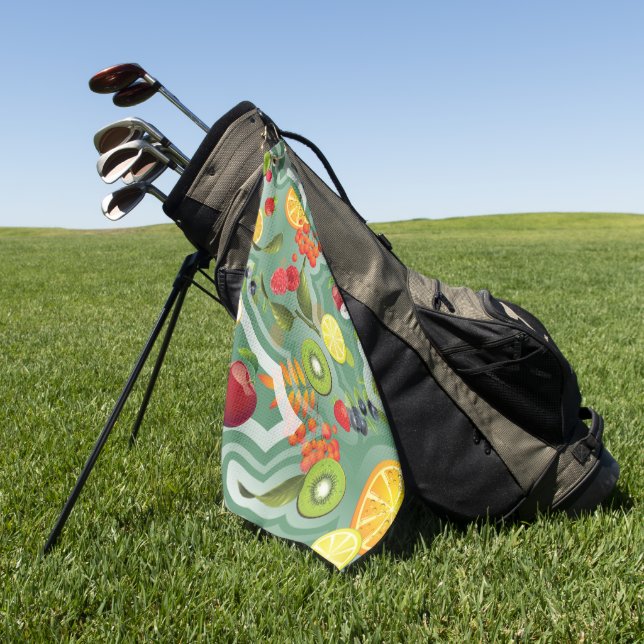 Toalla De Golf Frutas mixtas 7 (Verde)