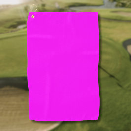 Toalla De Golf Fucsia Color Sólido | Clásico Elegante