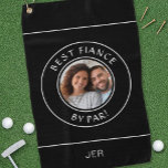 Toalla De Golf Fun Golfer Foto Mejor Financiación De Par Funny Mo<br><div class="desc">¿Buscando el regalo personalizado ideal para su prometida amante del golf? Nuestra toalla de golf personalizada está diseñada para darle una sonrisa cada vez que golpea el verde. Este encantador diseño presenta tu foto y texto personalizado, asegurando que su accesorio de golf sea único y significativo. La toalla muestra orgullosamente...</div>