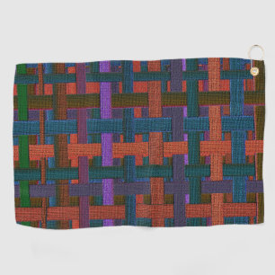 Toalla De Golf "Funda" de color oscuro con apariencia de tela o l