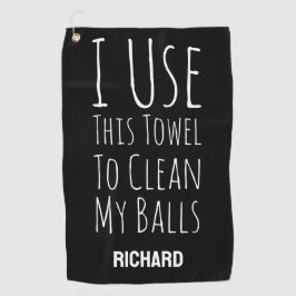 Toalla De Golf Funny Black Custom Personalized Golfer Bag