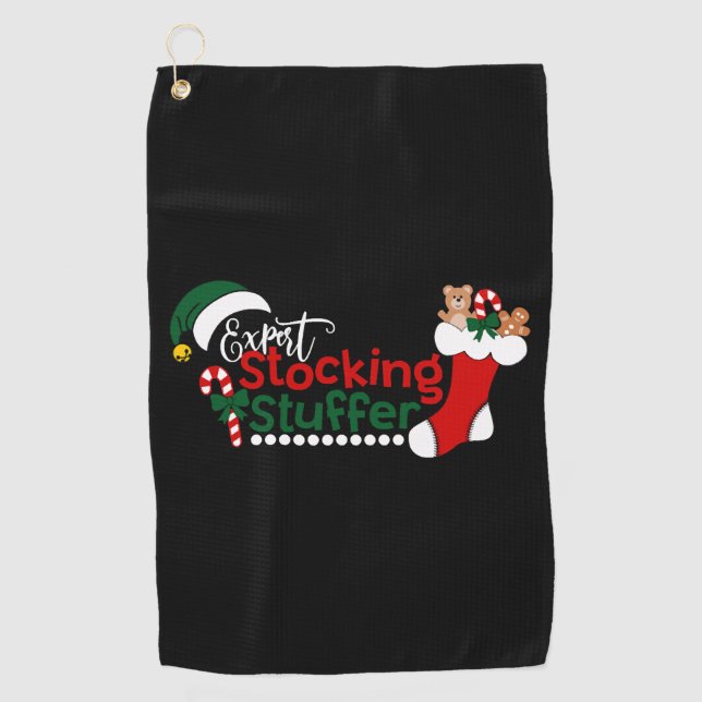 Toalla De Golf Funny Expert Stocking Stuffer Navidades (Anverso)