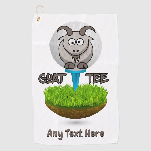 Toalla De Golf Funny Goat Golf Tee (Anverso)